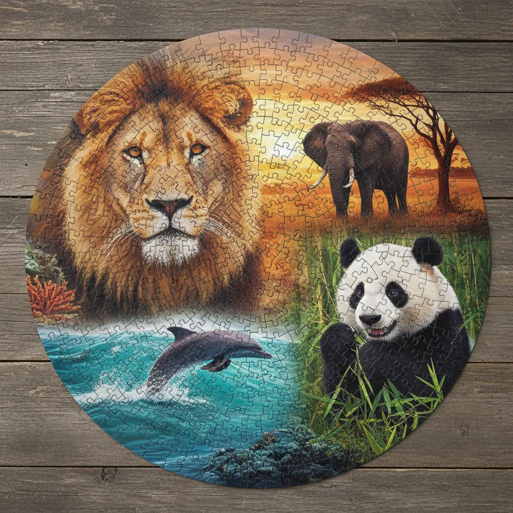 Animal puzzles: fauna mundial en formato rompecabezas