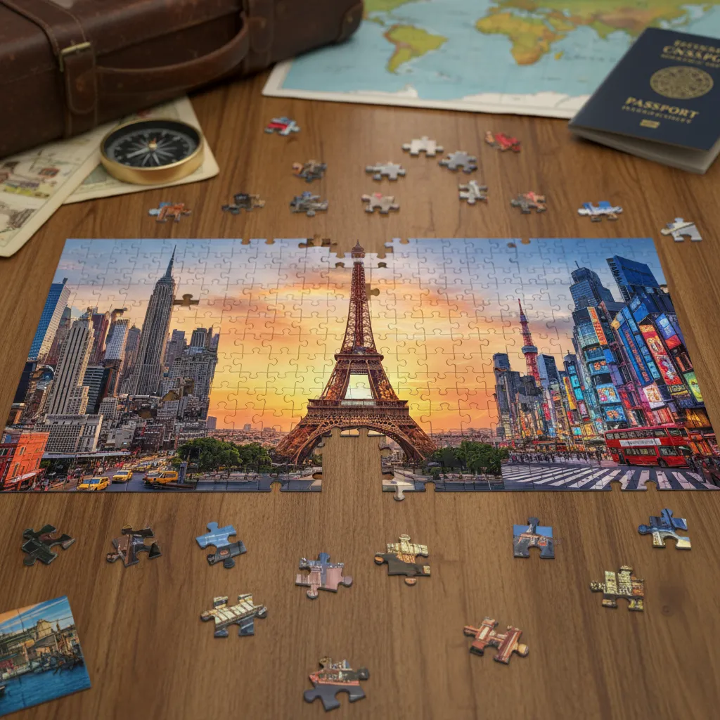 Viaja por las ciudades del mundo con puzzles urbanos