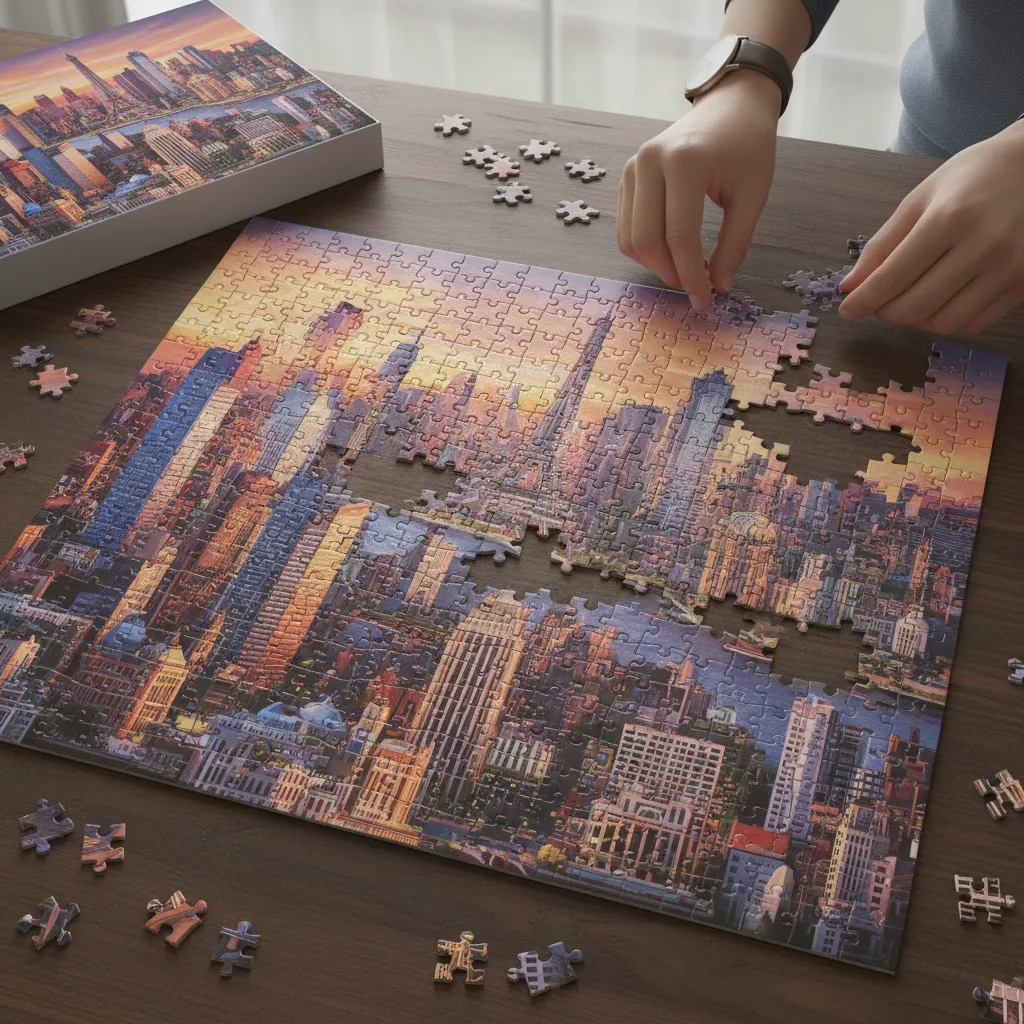 Rompecabezas de ciudades: construye tu mundo pieza a pieza