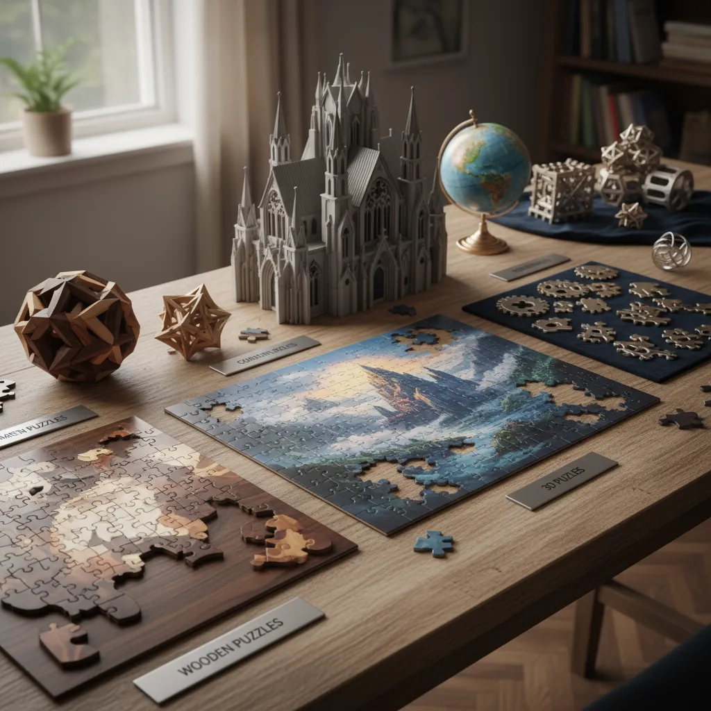 Tipos de puzzles para adultos: ¿Cuál se adapta mejor a ti?